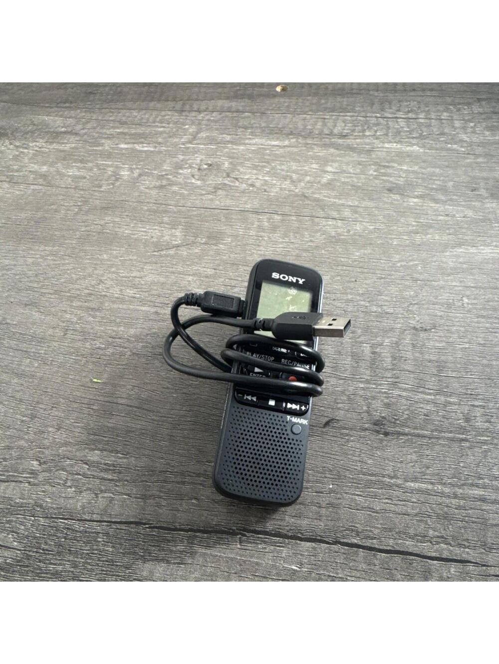 Sony ICD-PX312 Digital Voice Recorder MP3 USB Built-In Mic Tested With Cord